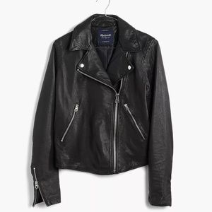 Madewell Washed Leather Motorcycle Jacket